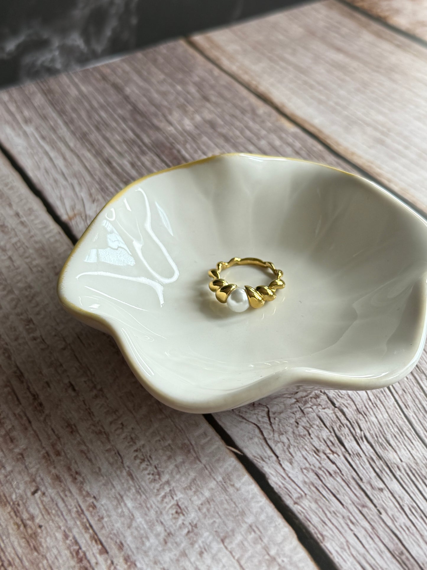 Secret pearl ring