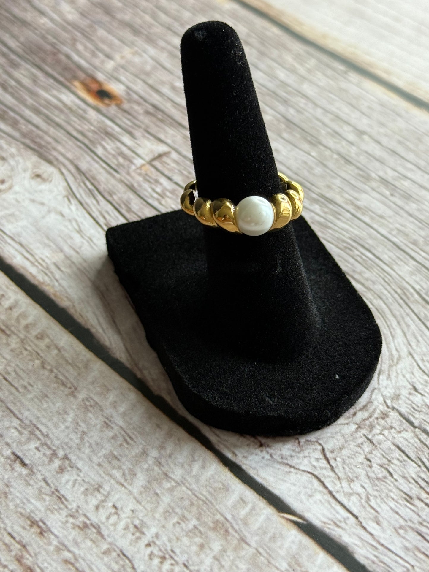 Secret pearl ring