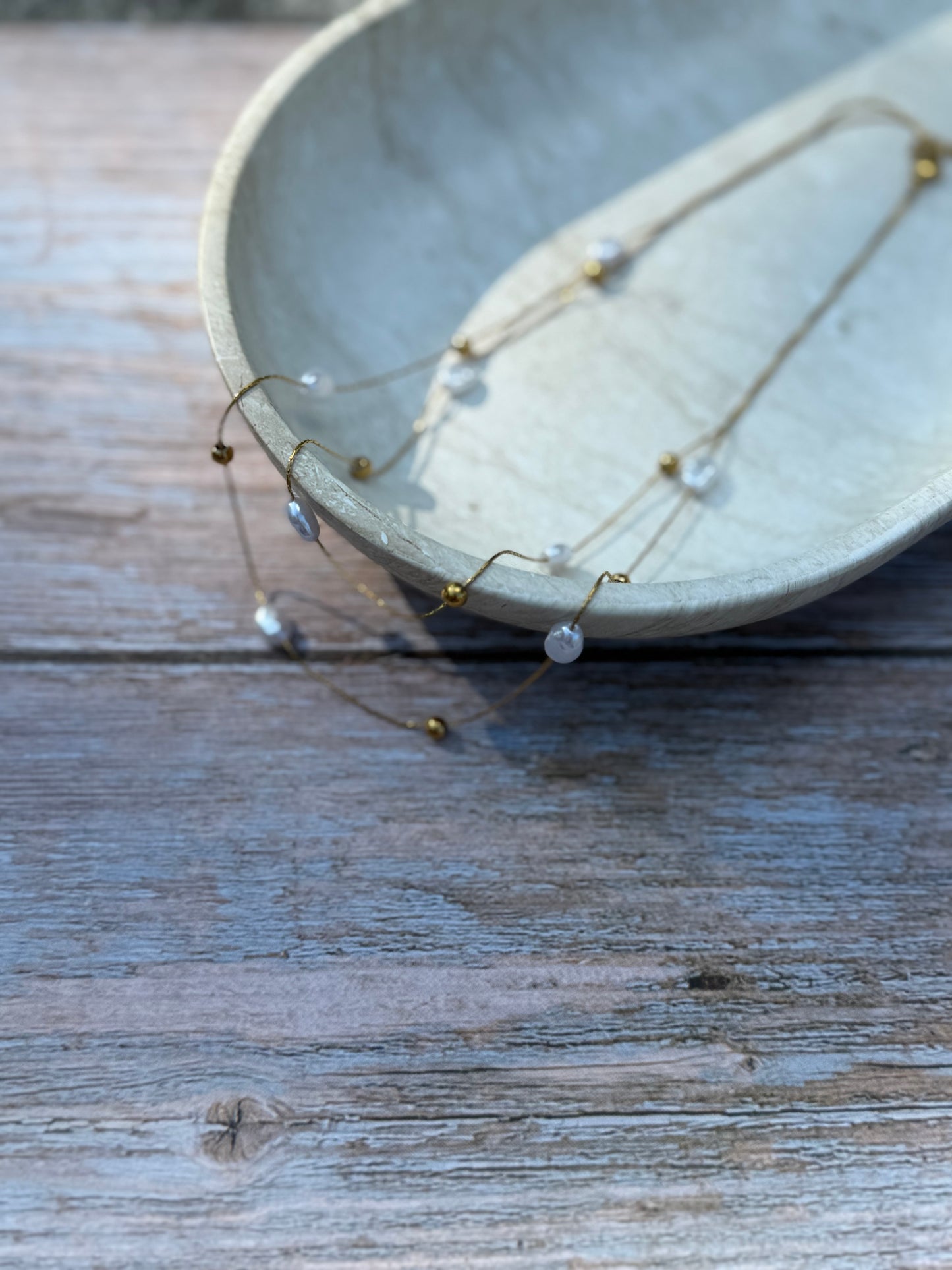 Celeste pearl necklace
