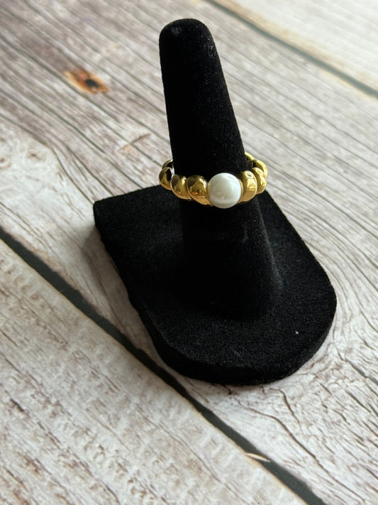 Secret pearl ring