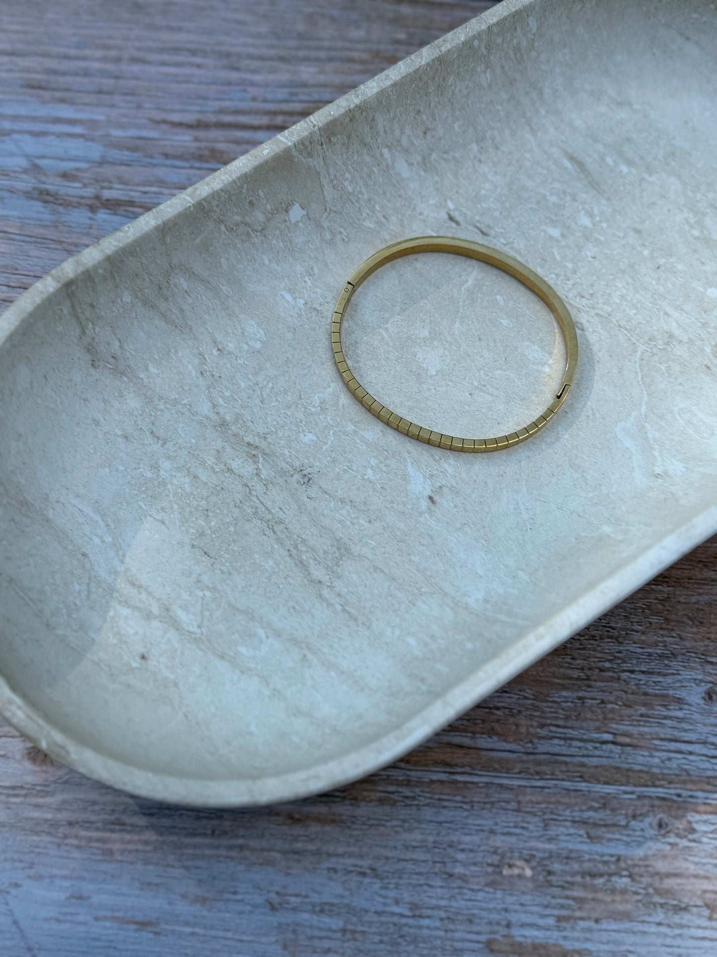 Gold cuff bracelet