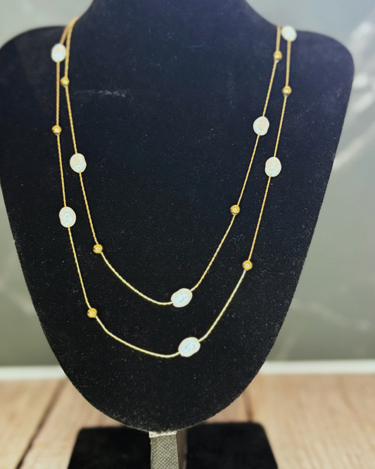 Celeste pearl necklace